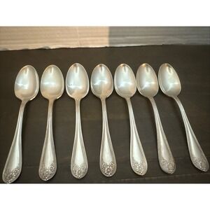 International Silver  Rogers Daisy-New Daisy  Teaspoon 6"Set Of 7